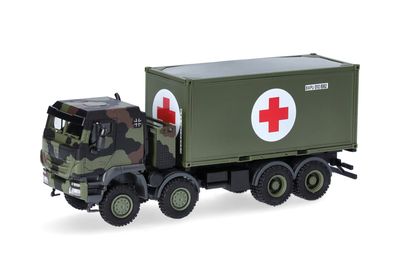 1:87 Herpa - Iveco Trakker 8x8 LKW mit 20 ft. Container 1:87 Herpa - Iveco Trakker 8x8 LKW mit 20 ft. Container "Bundeswehr"