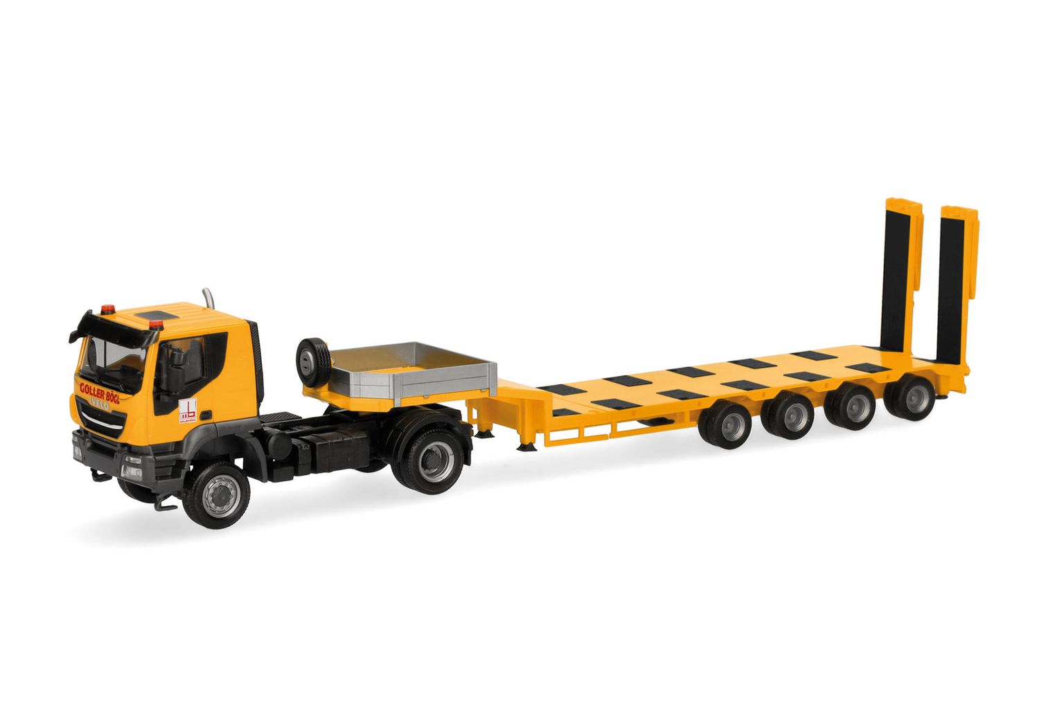 1:87 Herpa - Iveco Trakker Semitieflade-Sattelzug