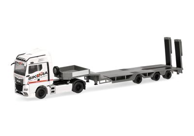 1:87 Herpa - MAN TGX GM Semitieflade-Sattelzug 1:87 Herpa - MAN TGX GM Semitieflade-Sattelzug "Sikora/Trucker Babe Cindy" (Niedersachsen/Seevetal-Lindhorst)