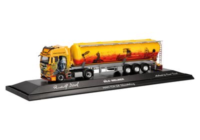 1:87 Herpa - MAN TGX GX Silo-Sattelzug 1:87 Herpa - MAN TGX GX Silo-Sattelzug "Silo Melmer/Rudolf Diesel" (Österreich/Imst) (A)
