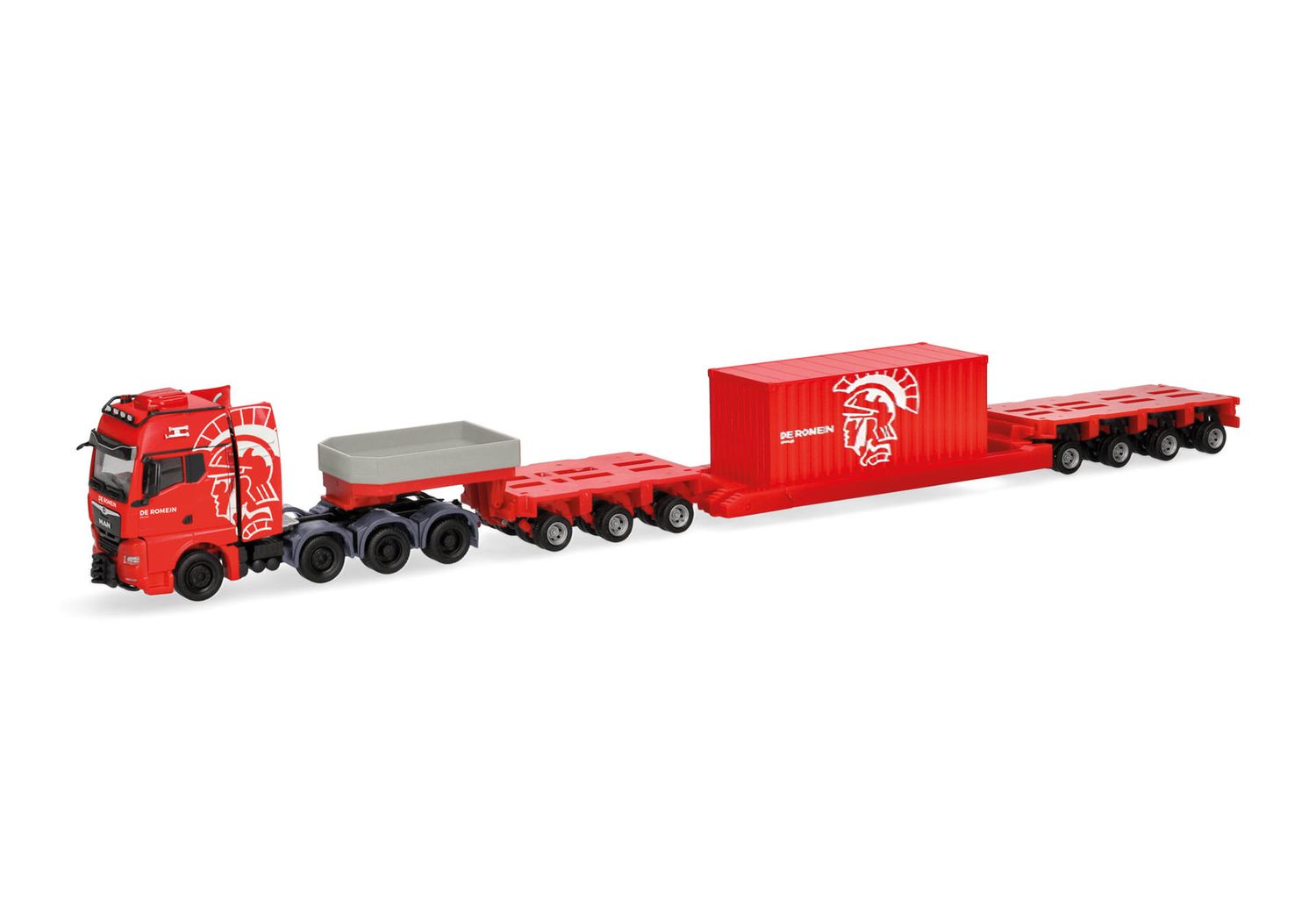 1:87 Herpa - MAN TGX GX Tieflade-Sattelzug mit 20 ft. Container