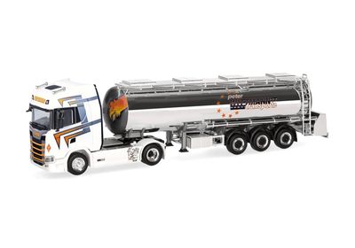 1:87 Herpa - Scania CS 20 HD Chromtank-Sattelzug 1:87 Herpa - Scania CS 20 HD Chromtank-Sattelzug "Wittmann Transport" (Bayern/Kammerstein)