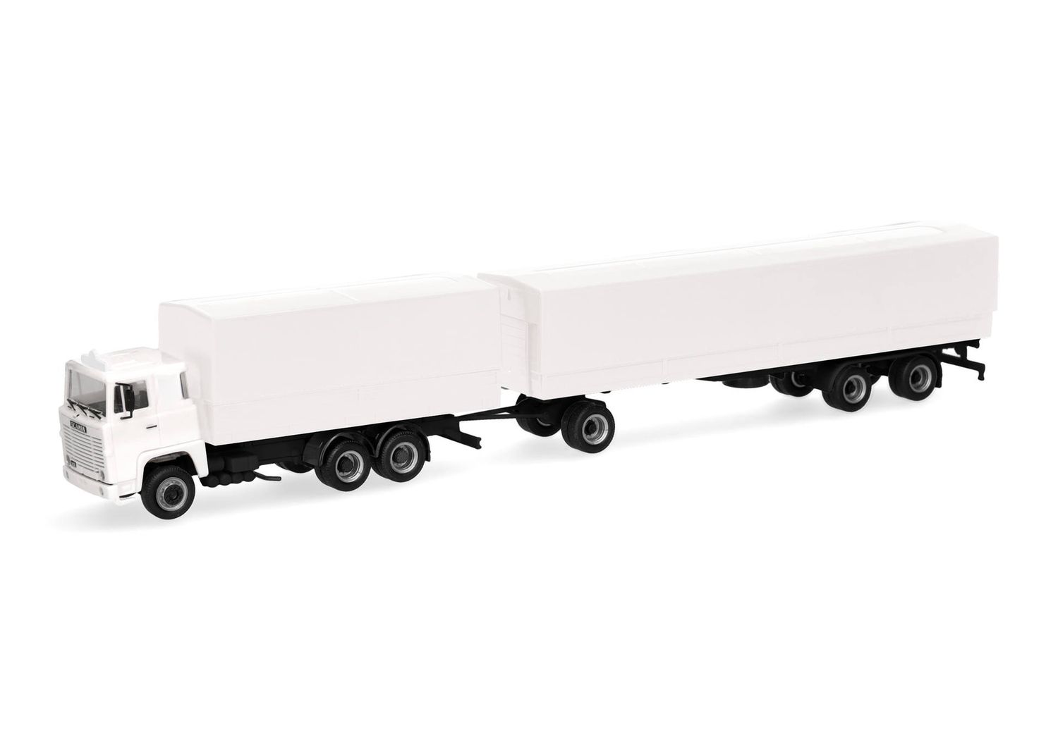 1:87 Herpa - Scania 141 Planen-Hängerzug, weiß