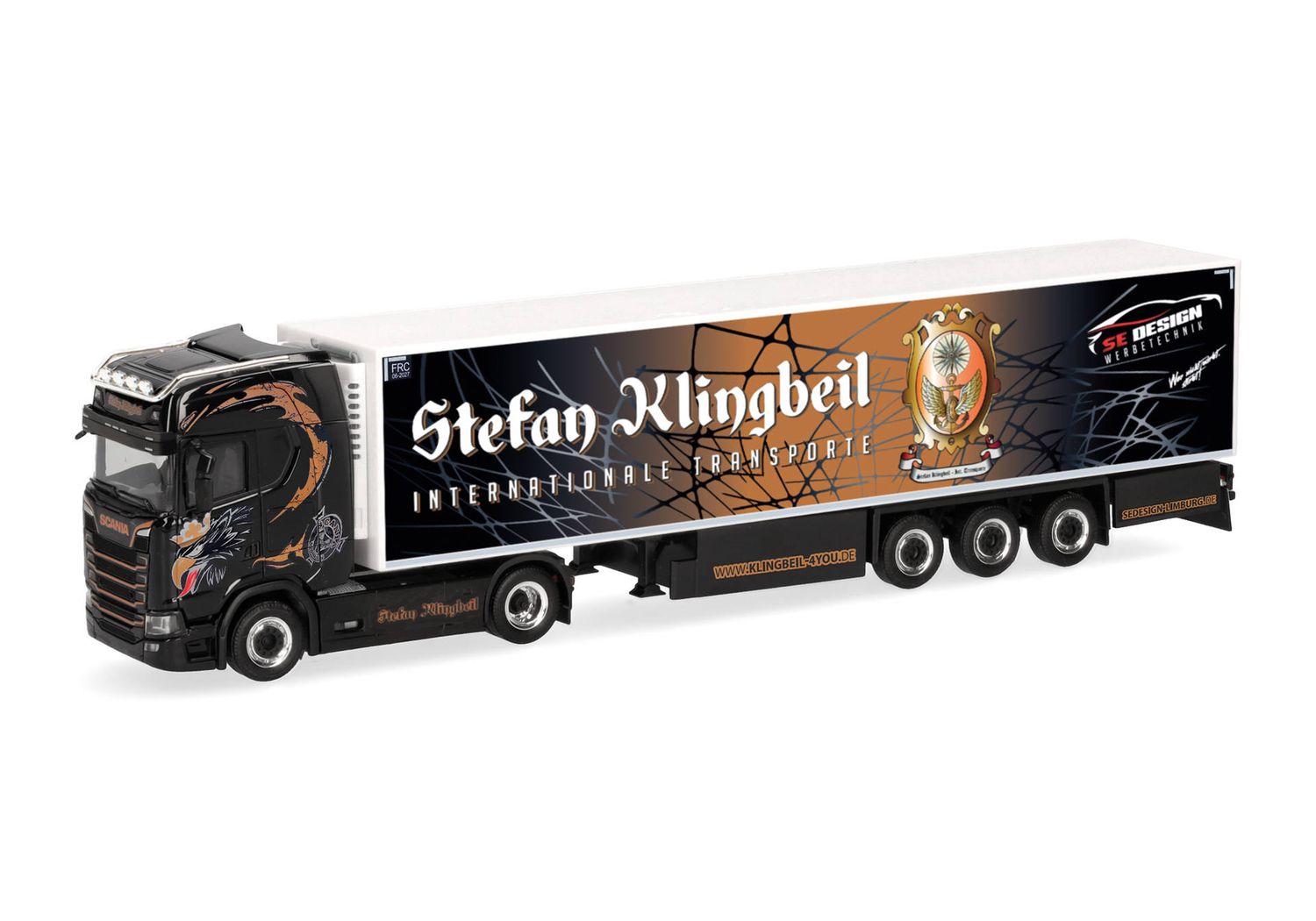 1:87 Herpa - Scania CS 20 HD Kühlkoffer-Sattelzug