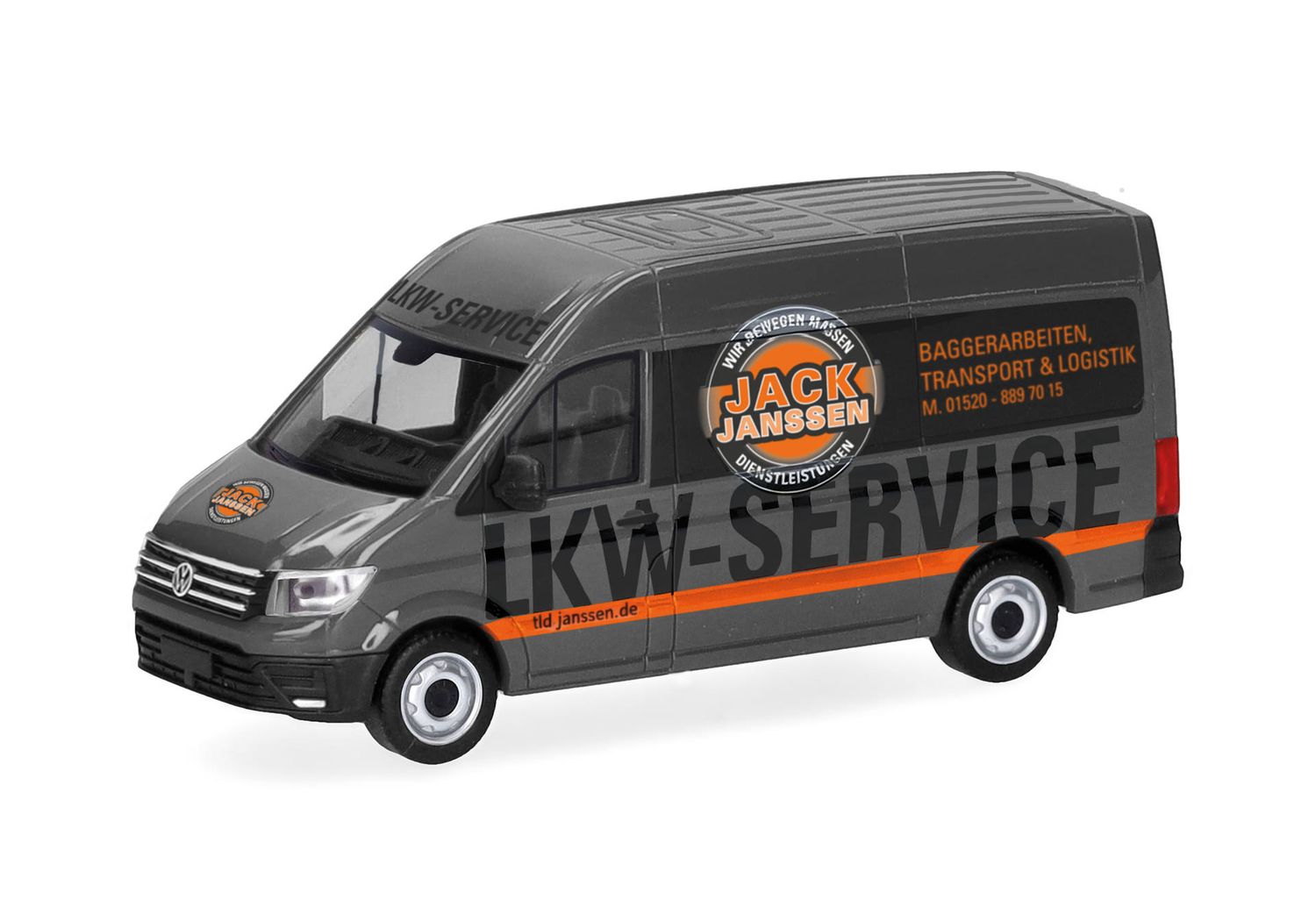 1:87 Herpa - Volkswagen (VW) Crafter Kasten Hochdach