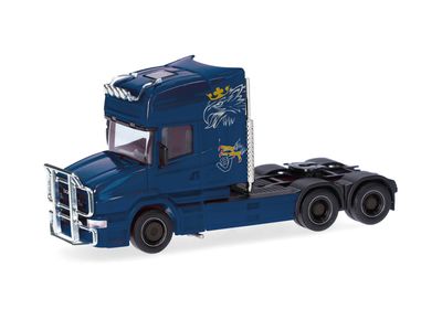 1:87 Herpa - Scania Hauber 04 Topline Zugmaschine 3achs, kobaltblau