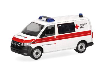 1:87 Herpa - Volkswagen (VW) T6.1 Halbbus 1:87 Herpa - Volkswagen (VW) T6.1 Halbbus "DRK" (Deutsches Rotes Kreuz)