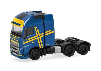 1:87 Herpa - Volvo FH 16 GL XL 2020 Zugmaschine mit Schwerlastturm 3achs, blau 1:87 Herpa - Volvo FH 16 GL XL 2020 Zugmaschine mit Schwerlastturm 3achs, blau