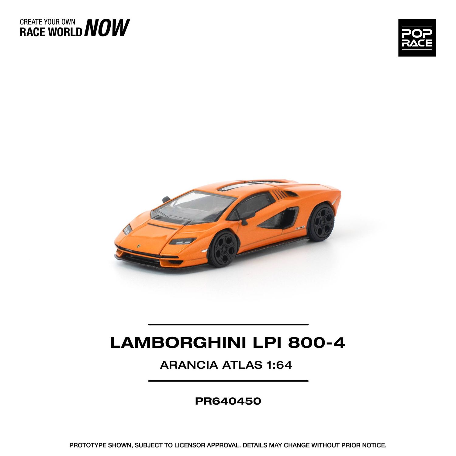 1:64 Pop Race Limited - Lamborghini Countach LP1 800-4, arancia atlas