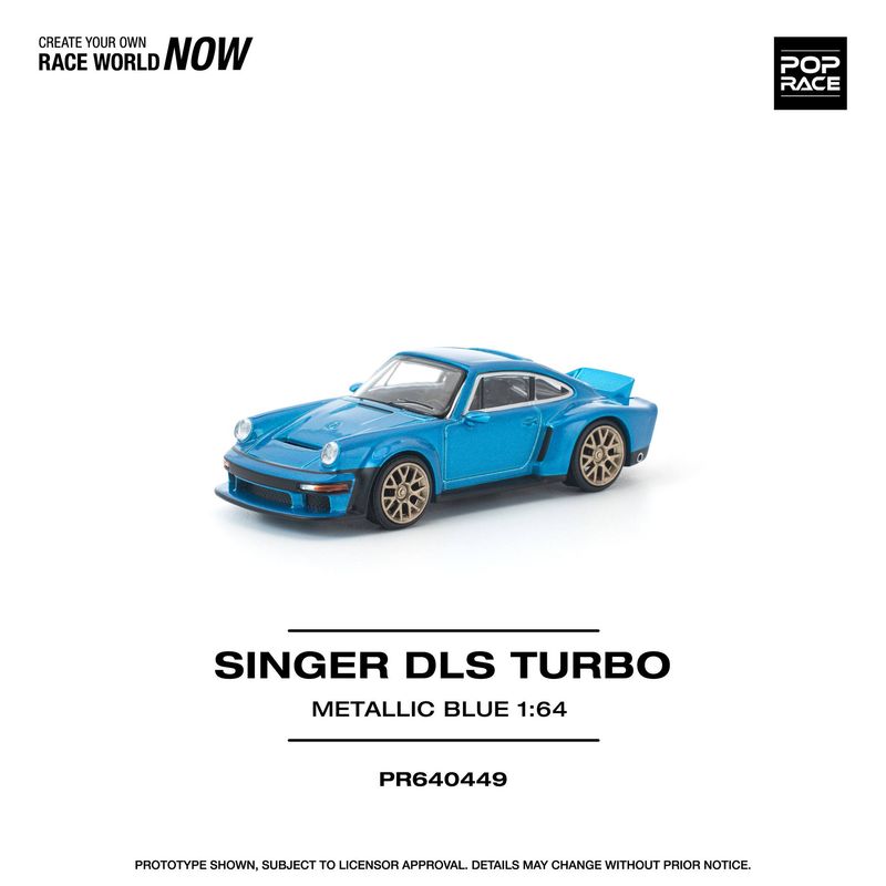 1:64 Pop Race Limited - Singer DLS Turbo, blue 1:64 Pop Race Limited - Singer DLS Turbo, blue
