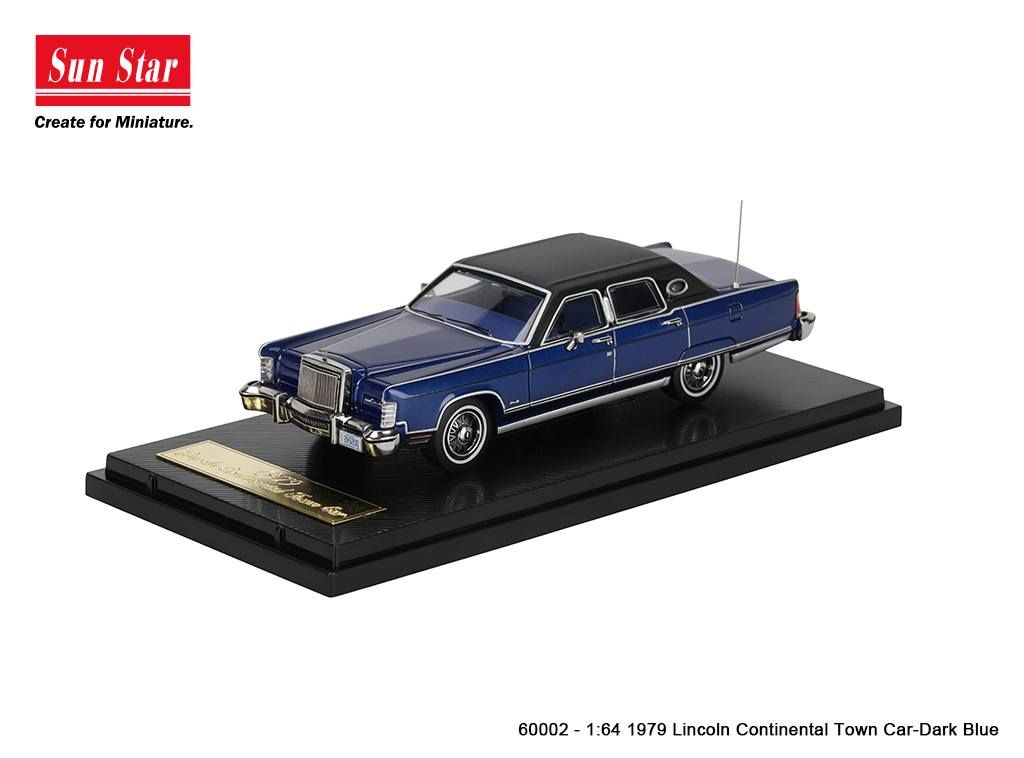 1:64 Sunstar - 1979 Lincoln Continental Town Car, dark blue