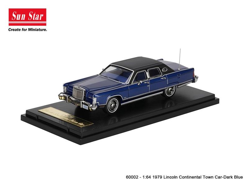 1:64 Sunstar - 1979 Lincoln Continental Town Car, dark blue