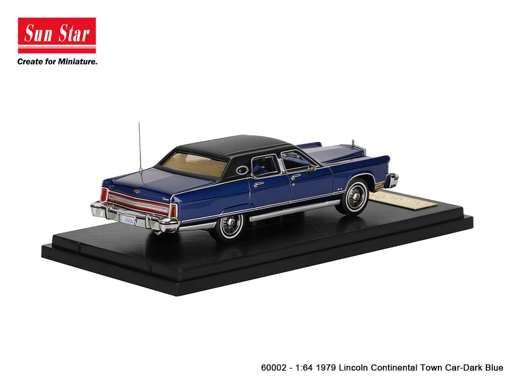 1:64 Sunstar - 1979 Lincoln Continental Town Car, dark blue