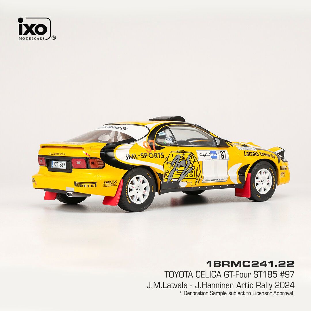 1:18 Ixo - Toyota Celica GT 4 Turbo (ST 185), Rally Artic Lapland, 2024, #97 J.M. Latvalla