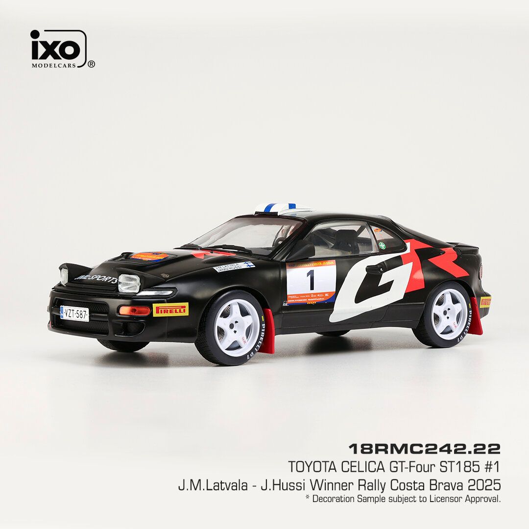 1:18 Ixo - Toyota Celica GT 4 Turbo (ST 185), Rally Costa Brava, 2025, #97 J.M. Latvalla