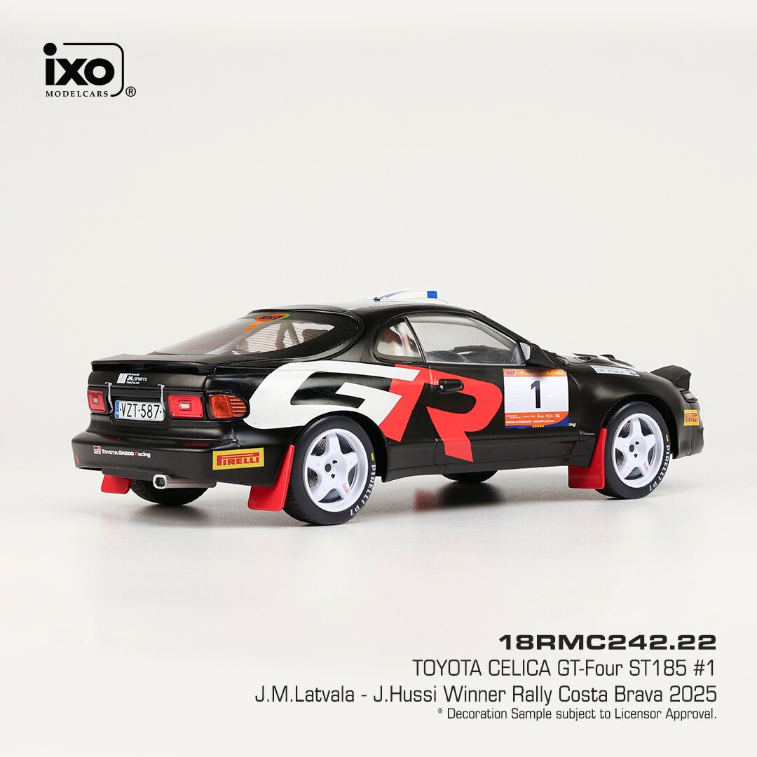 1:18 Ixo - Toyota Celica GT 4 Turbo (ST 185), Rally Costa Brava, 2025, #97 J.M. Latvalla