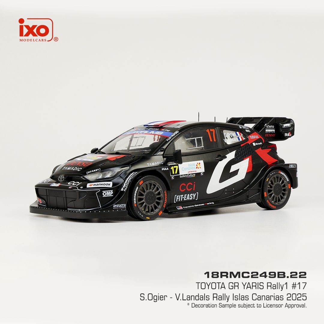1:18 Ixo - Toyota GR Yaris Rally1, Rally Islas Canaris, 2025, #17 S. Ogier