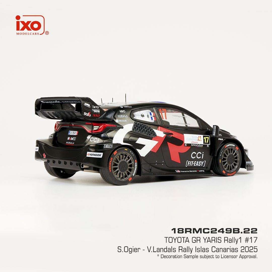 1:18 Ixo - Toyota GR Yaris Rally1, Rally Islas Canaris, 2025, #17 S. Ogier