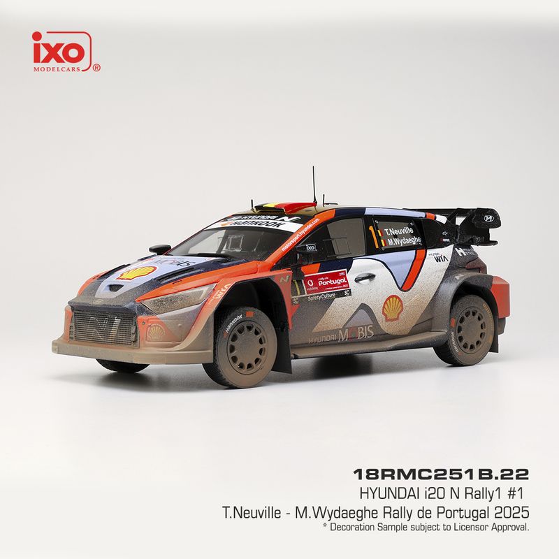 1:18 Ixo - Hyundai i20 N Rally1, Rally Portugal, 2025, #1 T. Neuville