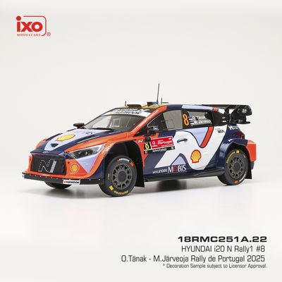 1:18 Ixo - Hyundai i20 N Rally1, Rally Portugal, 2025, #8 O. Tänak 1:18 Ixo - Hyundai i20 N Rally1, Rally Portugal, 2025, #8 O. Tänak