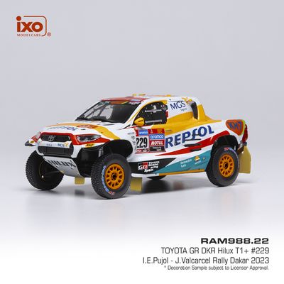 1:43 Ixo - Toyota GR DKR Hilux Evo T1+, Rally Dakar, 2023, #229 I.E. Pujol 1:43 Ixo - Toyota GR DKR Hilux Evo T1+, Rally Dakar, 2023, #229 I.E. Pujol