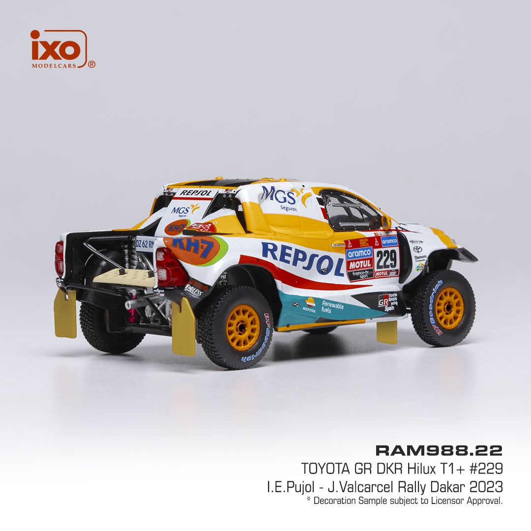 1:43 Ixo - Toyota GR DKR Hilux Evo T1+, Rally Dakar, 2023, #229 I.E. Pujol