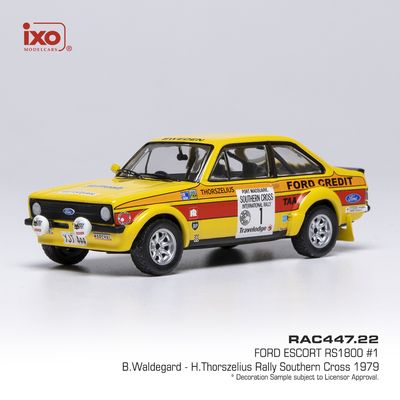 1:43 Ixo - Ford Escort MK II RS 1800, Rally Southern Cross, 1979, #1 B. Waldegard