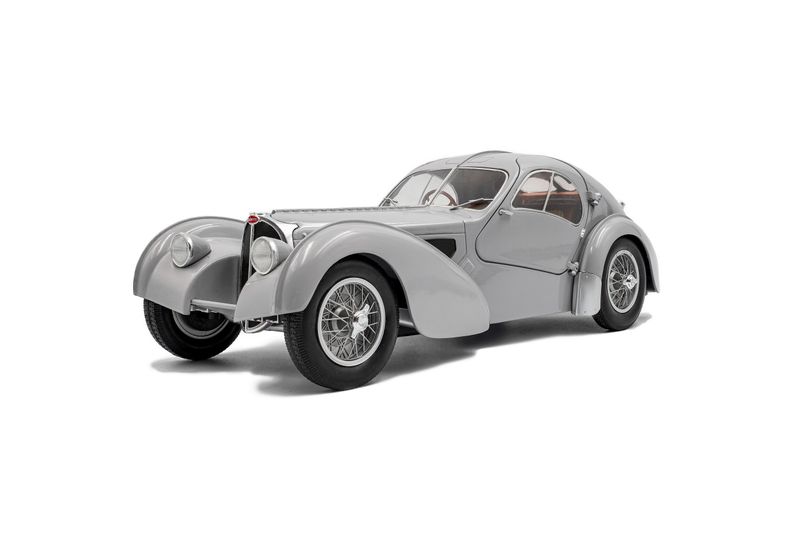 1:18 Solido - 1937 Bugatti Atlantic 57SC Matt Silver 1:18 Solido - 1937 Bugatti Atlantic 57SC Matt Silver