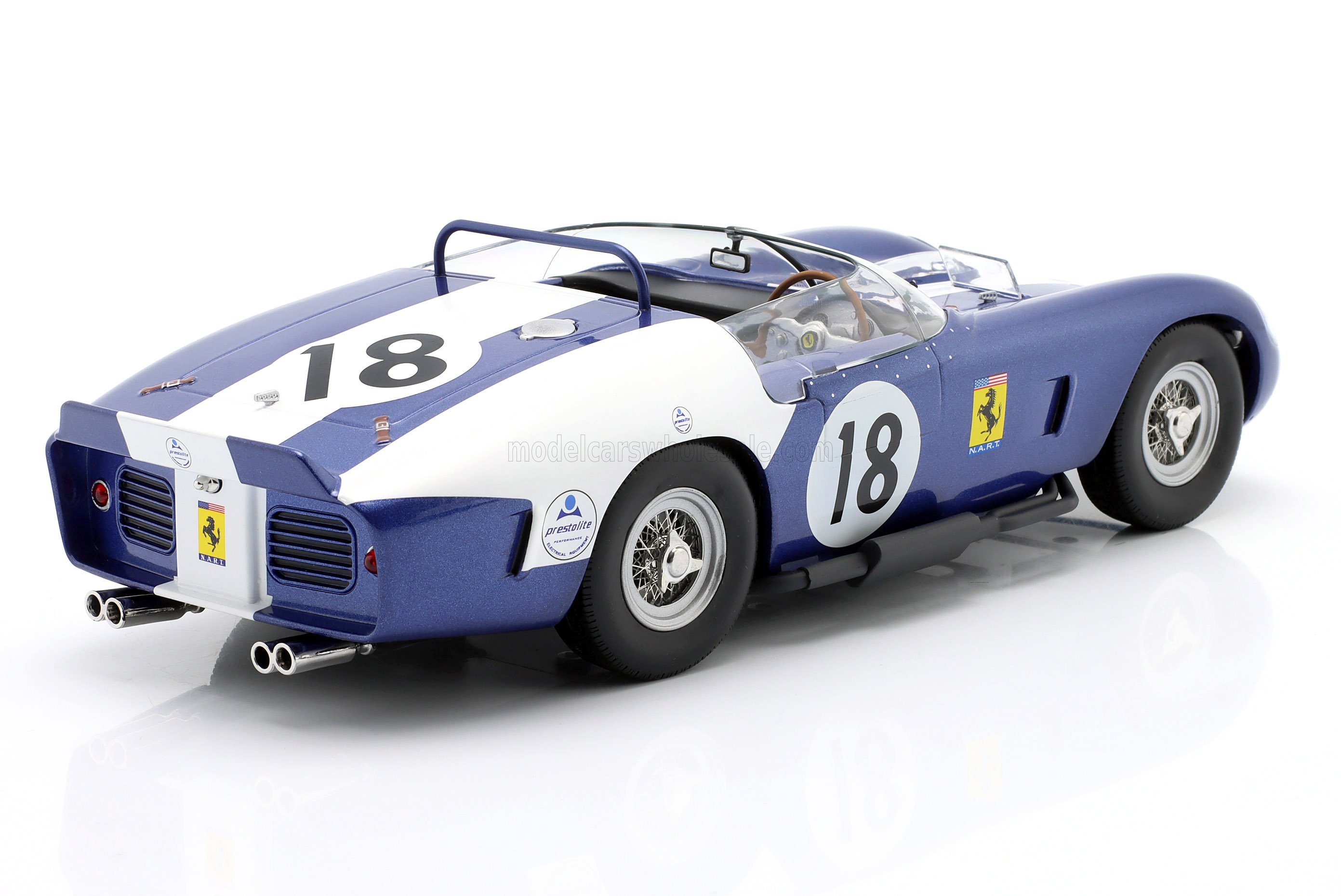 1:18 Werk83 - Ferrari 250 TR61 3.0L V12 Team N.A.R.T. North American Racing #18 24h Le Mans 1962 P. Ryan - J. Fulp