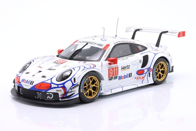 1:18 Ixo - Porsche 911 991 RSR Team Porsche GT #911 Winner GTLM Class Petit Le Mans 2018 P. Pilet - N. Tandy - F. Makowiecki