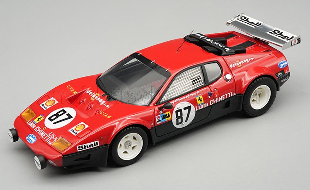 1:43 Tecnomodel - Ferrari 512BB 4.9L Team Luigi Chinetti #87 24h Le Mans 1978 J.P. Delaunay - J. Guerin - G. Young