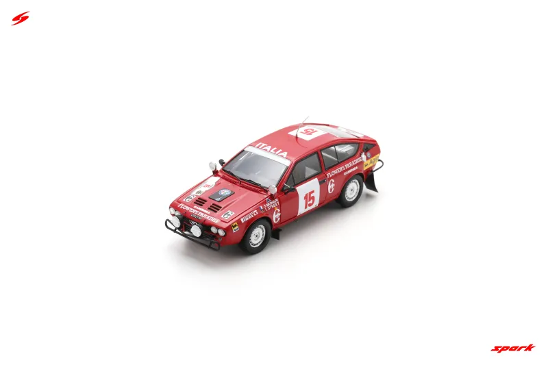 1:43 Spark - Alfa Romeo GTV6 No.15 Rally Safari 1983 S. Munari - I. Street 1:43 Spark - Alfa Romeo GTV6 No.15 Rally Safari 1983 S. Munari - I. Street