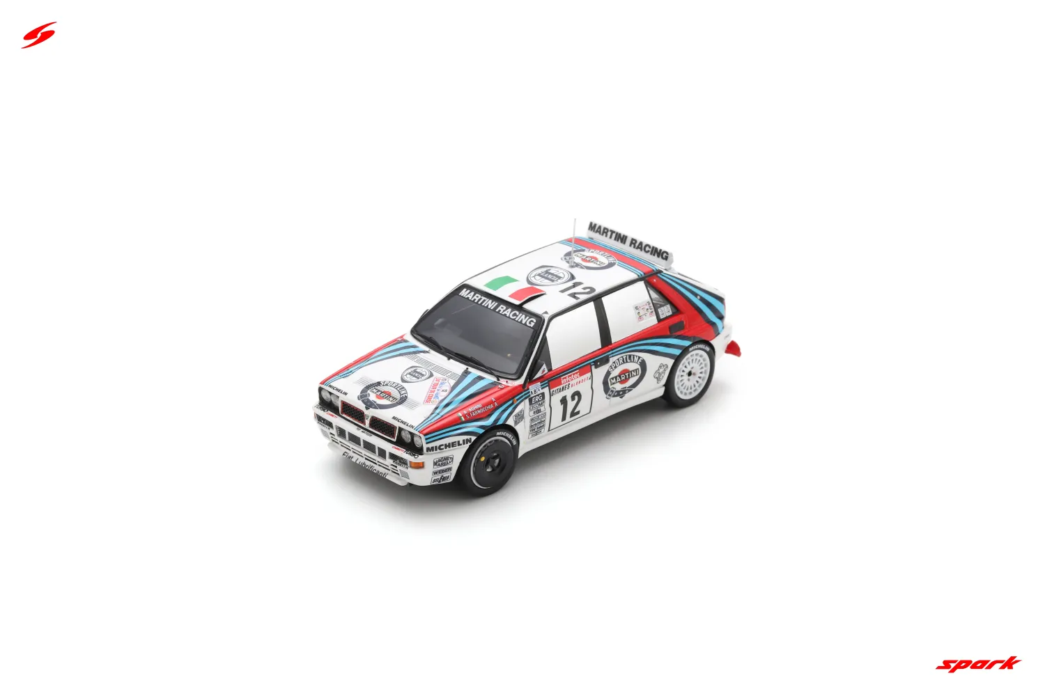 1:43 Spark - Lancia Delta HF Integrale EVO No.12 6th Tour de Corse - Rally de France 1992 A. Aghini - S. Farnocchia
