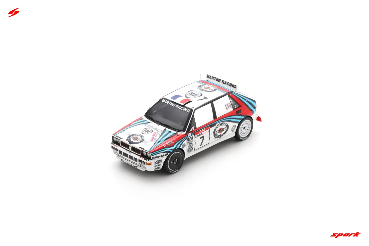 1:43 Spark - Lancia Delta HF Integrale EVO No.7 3rd Tour de Corse - Rally de France 1992 P. Bugalski - D. Giraudet