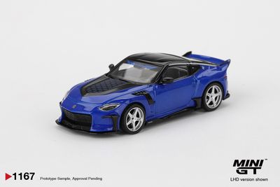 1:64 Mini GT - 2024 Nissan Fairlady Z Veilside FFZ400, seiran blue *Blister packaging* 1:64 Mini GT - 2024 Nissan Fairlady Z Veilside FFZ400, seiran blue *Blister packaging*