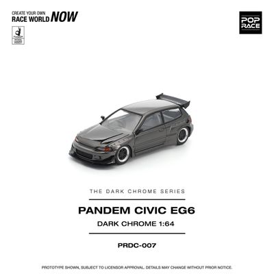 1:64 Pop Race Limited - Pandem Civic EG6 *The Dark Chrome Series* 1:64 Pop Race Limited - Pandem Civic EG6 *The Dark Chrome Series*