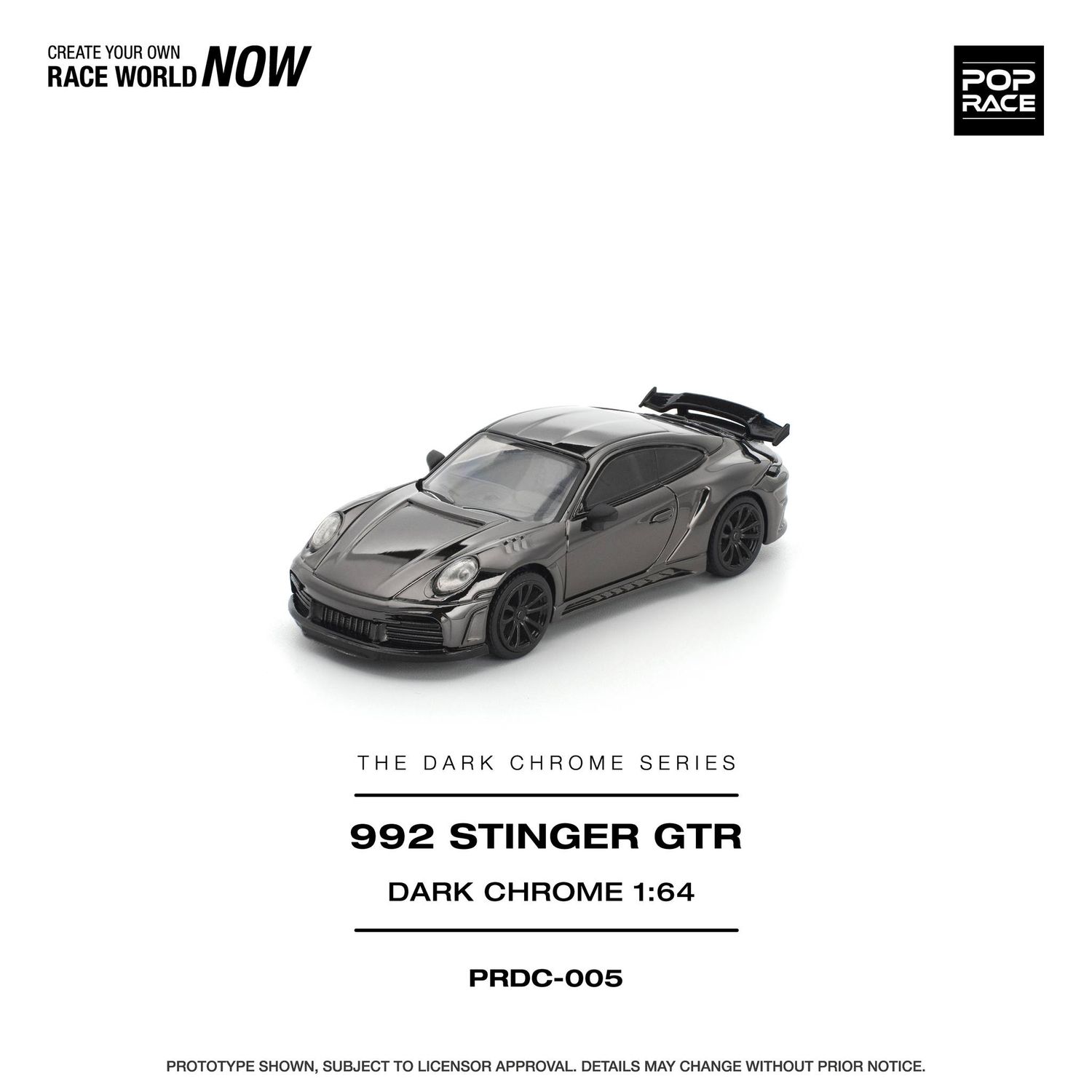 1:64 Pop Race Limited - Stinger GTR *The Dark Chrome Series*
