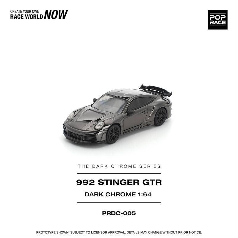 1:64 Pop Race Limited - Stinger GTR *The Dark Chrome Series*