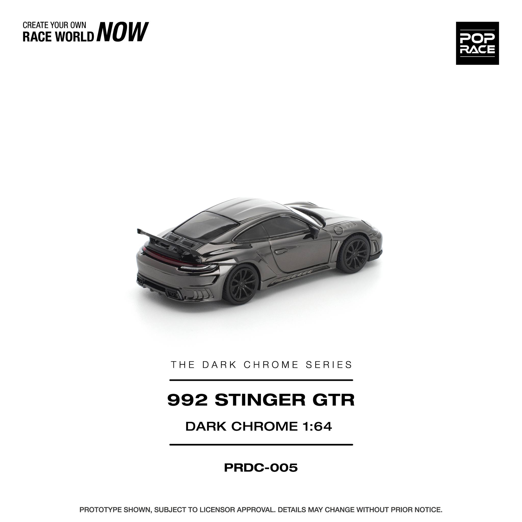 1:64 Pop Race Limited - Stinger GTR *The Dark Chrome Series*