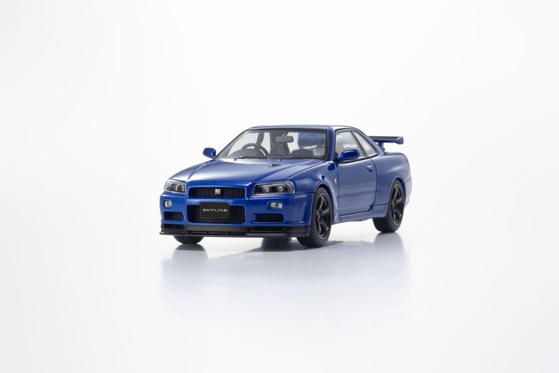 1:43 Kyosho - 2001 Nissan Skyline GT-R (R34) V-Spec II Blue