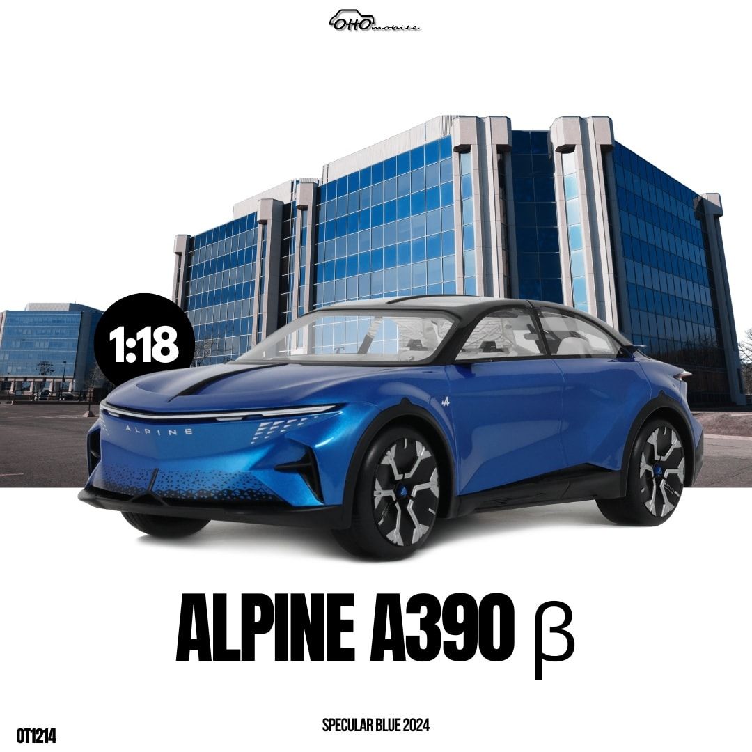 1:18 Otto Mobile - 2024 Alpine A390 Blue Metallic