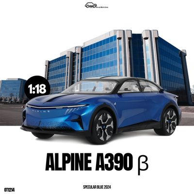 1:18 Otto Mobile - 2024 Alpine A390 Blue Metallic 1:18 Otto Mobile - 2024 Alpine A390 Blue Metallic