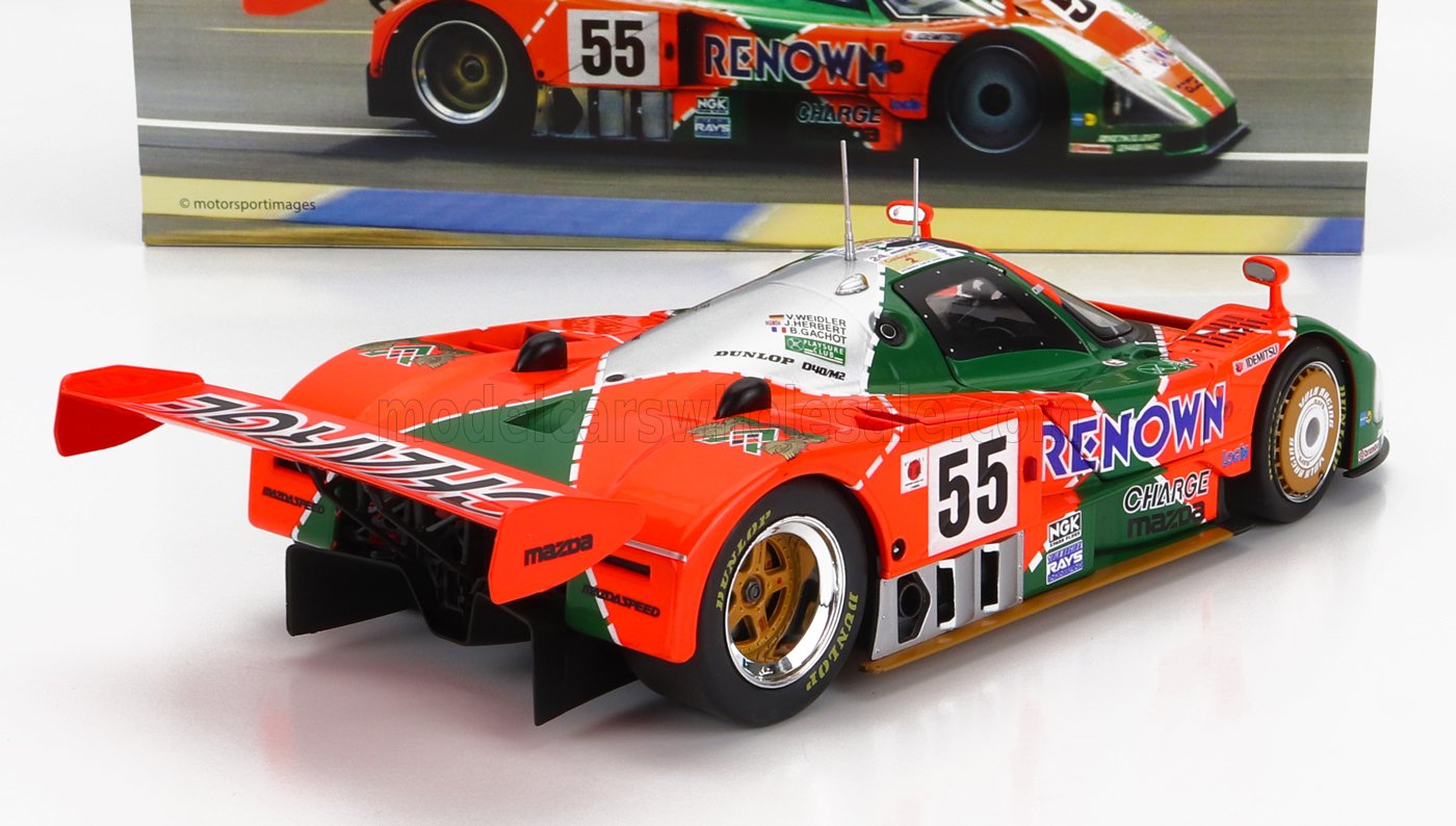 1:18 Werk83 - Mazda 787B 2.6L Team Mazdaspeed Co. Ltd. #55 Winner 24h Le Mans 1991 B. Gachot - J. Herbert - V. Weidler *Reproduktion*