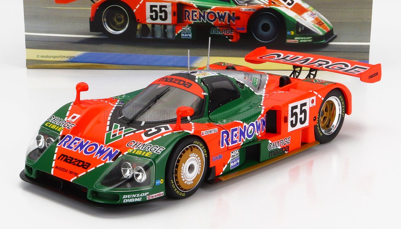 1:18 Werk83 - Mazda 787B 2.6L Team Mazdaspeed Co. Ltd. #55 Winner 24h Le Mans 1991 B. Gachot - J. Herbert - V. Weidler *Reproduktion*