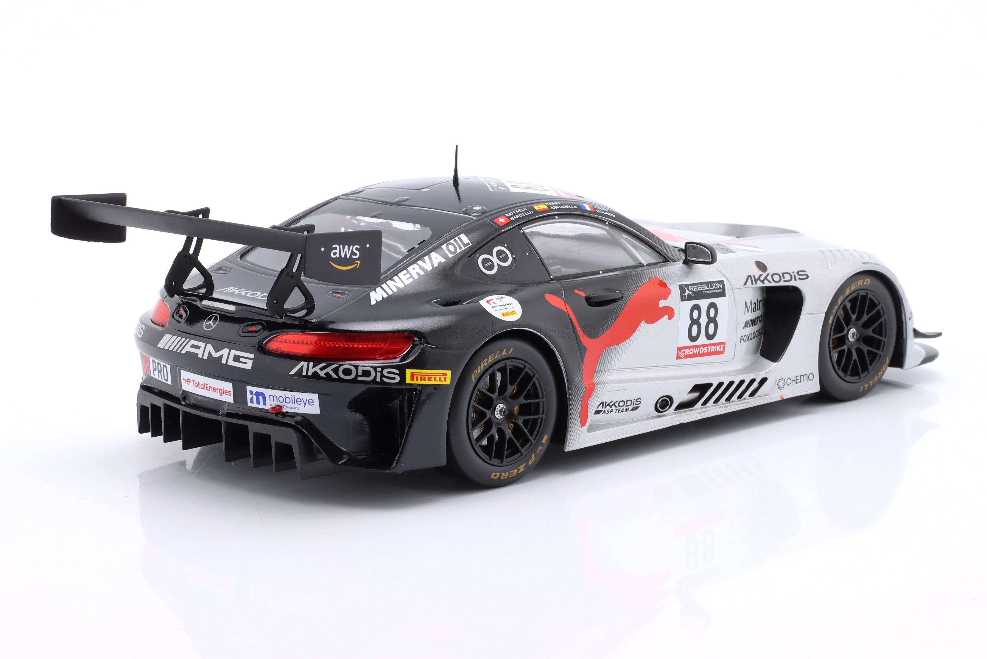1:18 Ixo - Mercedes AMG GT3 6.2L V8 team Akkodis ASP #88 Winner 24h Spa 2022 R. Marciello - D. Juncadella - J. Gounon
