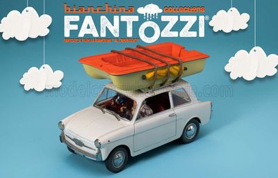 1:18 CLC Models - Autobianchi 4-Sitzer mit Fantozzi & Filini, mit einem Boot aus dem Film *Fantozzi Subisce Ancora (1983) 1:18 CLC Models - Autobianchi 4-Sitzer mit Fantozzi & Filini, mit einem Boot aus dem Film *Fantozzi Subisce Ancora (1983)