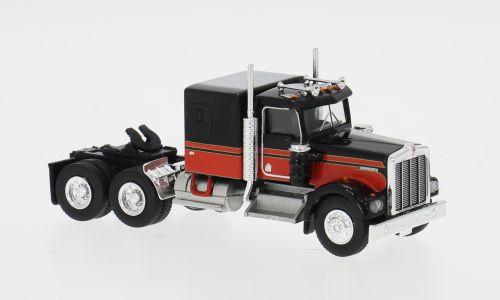 1:87 Brekina - Kenworth W 900, schwarz/rot, 1977 1:87 Brekina - Kenworth W 900, schwarz/rot, 1977