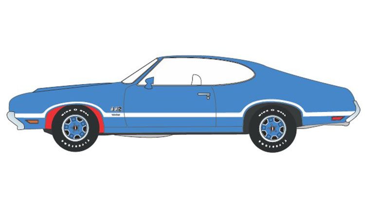 1:18 ACME - Dr. Olds #6 1971 Oldsmobile 442-W30 Nordic Blue