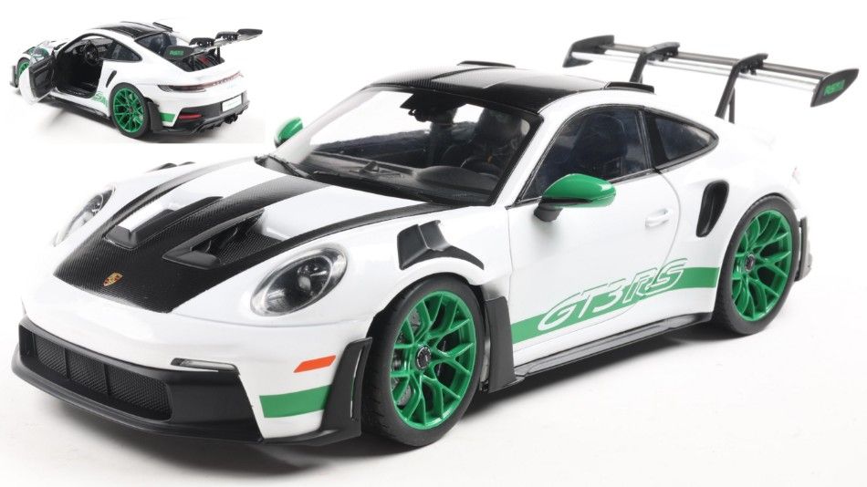 1:18 Solido - 2024 Porsche 911 GT3 RS Tribute to Carrera RS Package White Green
