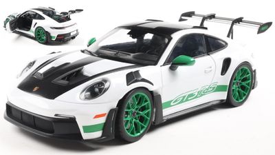 1:18 Solido - 2024 Porsche 911 GT3 RS Tribute to Carrera RS Package White Green 1:18 Solido - 2024 Porsche 911 GT3 RS Tribute to Carrera RS Package White Green